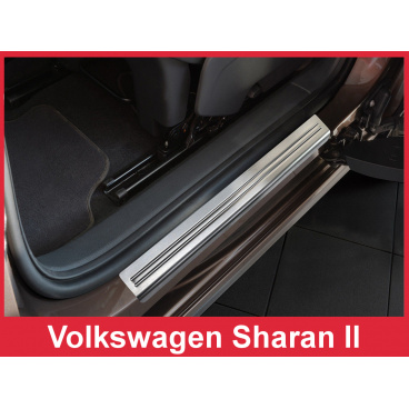 Nerez ochranné lišty prahu dverí 4ks Volkswagen Sharan 2 2010-16 Nerez ochranné lišty prahu dverí 4ks Volkswagen Sharan 2 2010-16