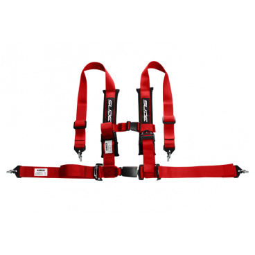 Športové pásy Slide 4p 2" Červené Homologácia E4 Športové pásy Slide 4p 2" Červené Homologácia E4