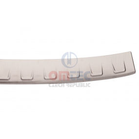 Superb III Combi - Nerez ochranný panel zadného nárazníka RS6 Brushed - Omtec
