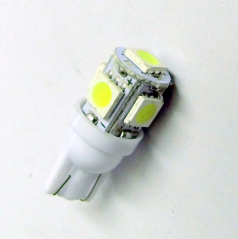 5 SMD LED žiarovka T10W2 biele - 1 ks
