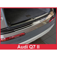 Nerez kryt- ochrana prahu zadného nárazníka Audi Q7 II 2015+