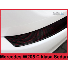Carbon kryt- ochrana prahu zadného nárazníka Mercedes C W205 2014-16
