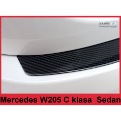 Carbon kryt- ochrana prahu zadného nárazníka Mercedes C W205 sedan 2014-16