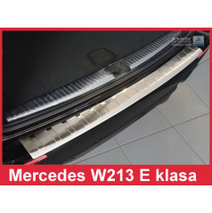 Nerez kryt-ochrana prahu zadného nárazníka Mercedes E W213 kombi 2016+