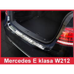 Nerez kryt-ochrana prahu zadného nárazníka Mercedes E W212 2013-16