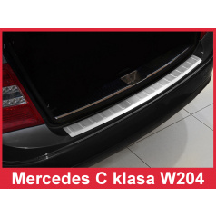 Nerez kryt-ochrana prahu zadného nárazníka Mercedes C W 204 kombi 2007-11