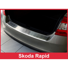 Nerez kryt- ochrana prahu zadného nárazníka Škoda Rapid 2012-16