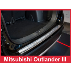 Nerez kryt- ochrana prahu zadného nárazníka Mitsubishi Outlander III FL 2012-15