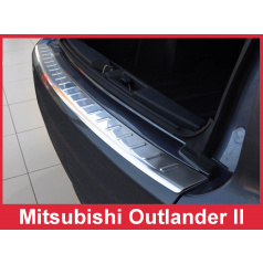 Nerez kryt- ochrana prahu zadného nárazníka Mitsubishi Outlander II 2006-12