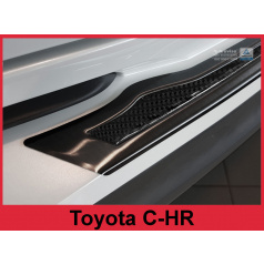 Nerez - karbón kryt- ochrana prahu zadného nárazníka Toyota C-HR 2016+