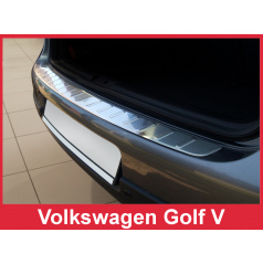 Nerez kryt- ochrana prahu zadného nárazníka Volkswagen Golf V 2003-08