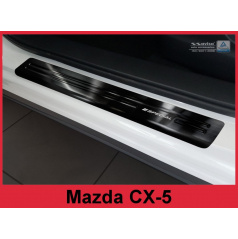 Nerez ochranné lišty prahu dverí 4ks Special čierne Mazda CX-5 2008-17