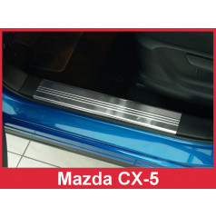 Nerez vnútorné ochranné lišty prahu dverí 4ks Mazda CX-5 2008-17