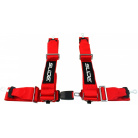4-bodové 75 mm bezpečnostné pásy SLIDE Farba: červená