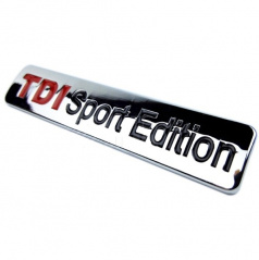 Znak TDI Sport Edition samolepiaci pre koncernové vozidlá Audi, VW, Škoda, Seat