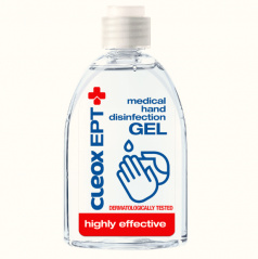 Antibakteriálny gél na dezinfekciu rúk CLEOXEPT, 76% alkoholu 300 ml