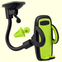 Držiak mobilného telefónu gélový zelený (uchytenie na sklo aj do vetracích otvorov)