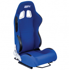 Športová polohovateľná sedačka Race Sport látková modrá