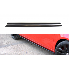 Difúzory pod bočné prahy pre Škoda Fabia RS Mk2, Maxton Design (čierny lesklý plast ABS)