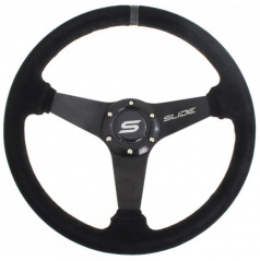 Športový volant WRC SLIDE II čierny (semiš poťah) 350 mm