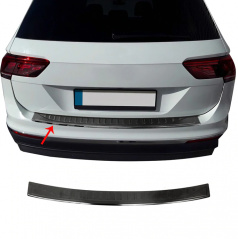 Nerez kryt zadného nárazníka Omtec VW Tiguan II 2016+ brúsený čierny