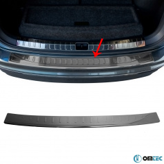 Nerez kryt zadného nárazníka Omtec VW Tiguan II 2016+ tmavý chróm