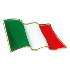 3D logo vlajka Taliansko 78x40 mm