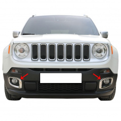Nerez kryty předních mlhovek Omtec Jeep Renegade 2014-19