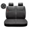 Černý kožený potah sedadla VW T5 (2-Sedadlo)