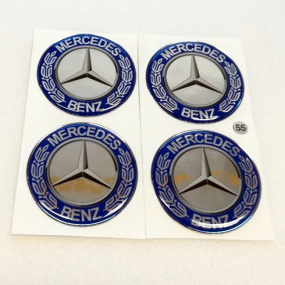 Znak Mercedes priemer 55 mm, 4 ks