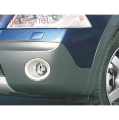 Rámčeky hmlových svetiel - ABS strieborné, Škoda Octavia II RS