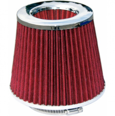 Športový vzduchový filter kužeľový červený twister
