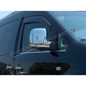 VW Transporter, Caravelle T5 - chróm kryty zrkadiel Omsa Line