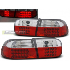 Honda Civic 09.91-08.95 2d / 4d zadné lampy red white LED (LDHO07)