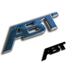 ABT Sportsline - chrómové / čierne logo 115x45 alebo 77x30 mm