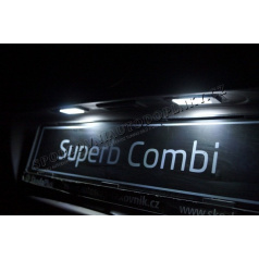 Škoda Superb II Combi Mega Power LED osvetlenie ŠPZ