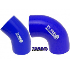 TurboWorks silikónové koleno 45 ° a 90 ° modré