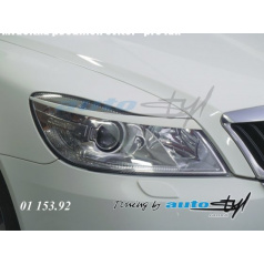 Škoda Octavia II facelift - mračítka predných svetiel - pre lak