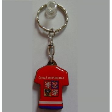 Kľúčenka drevená - český hokejový dres