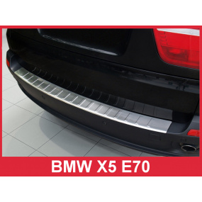 Nerez kryt- ochrana prahu zadného nárazníka BMW X5 E70 2007-11