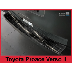Nerez kryt- čierna ochrana prahu zadného nárazníka Toyota Proace Verso II 2016+