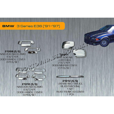BMW 3 (E36) 91-97 chróm autodoplnky