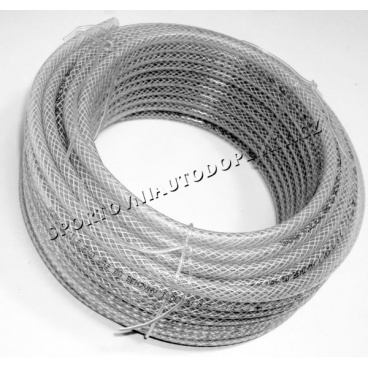 Priehľadná hadica zosilnená opletená 5,8,10, 16 mm (cena za 1 m)