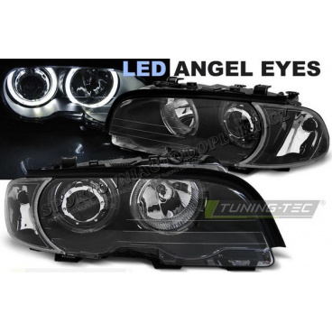 BMW E46 04.1999-03.2003 Coupe, Cabrio predné číre svetlá Angel Eyes LED black (LPBMG5)
